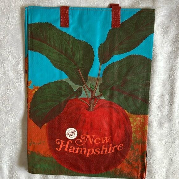 Trader Joe’s Plastic Reusable Shopping Tote Bag 6 Gallon New Hampshire - Picture 1 of 2